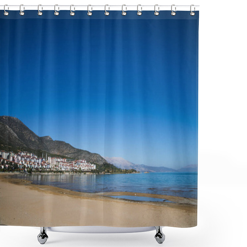 Personality  Shore Shower Curtains