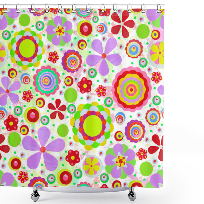 Personality  Abstract Fantasy Floral Background Shower Curtains