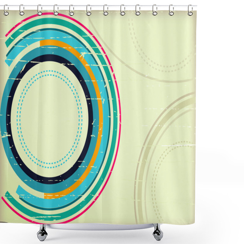 Personality  Grunge Abstract Background Shower Curtains