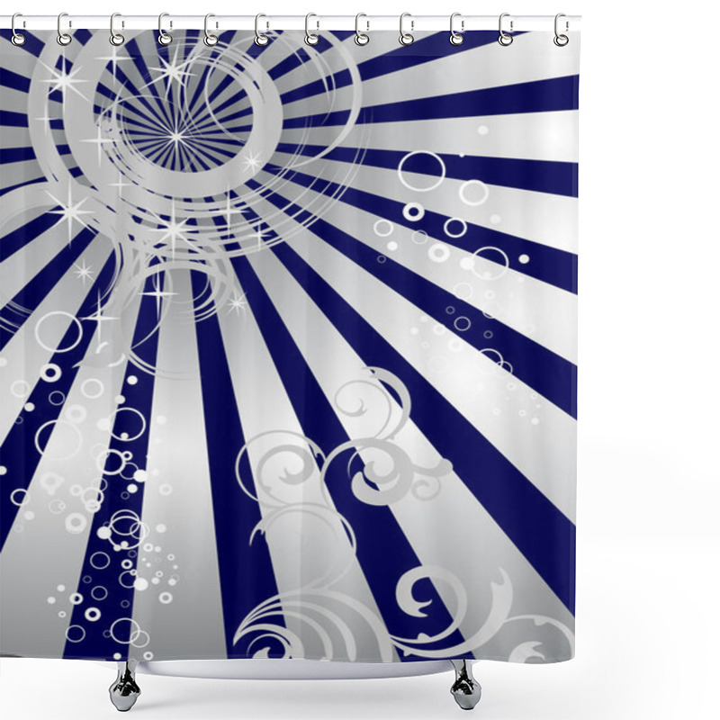 Personality  Abstract Floral Design Shower Curtains