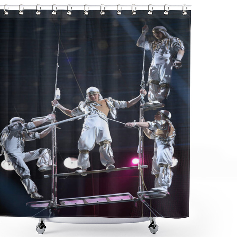 Personality  Air Acrobats Performing At The Show Shower Curtains