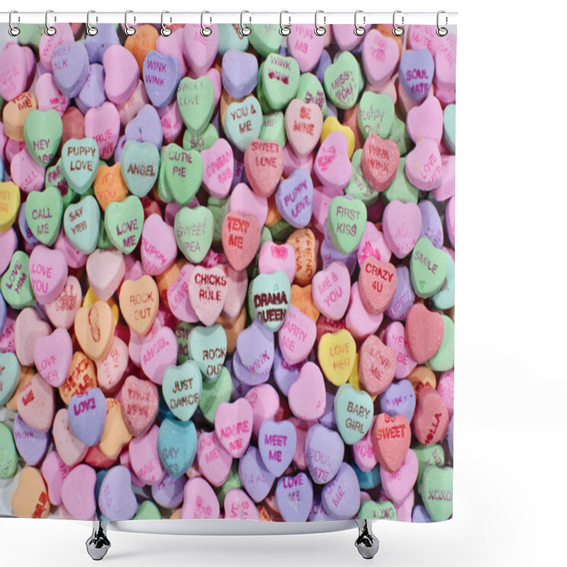 Personality  Candy Hearts Shower Curtains