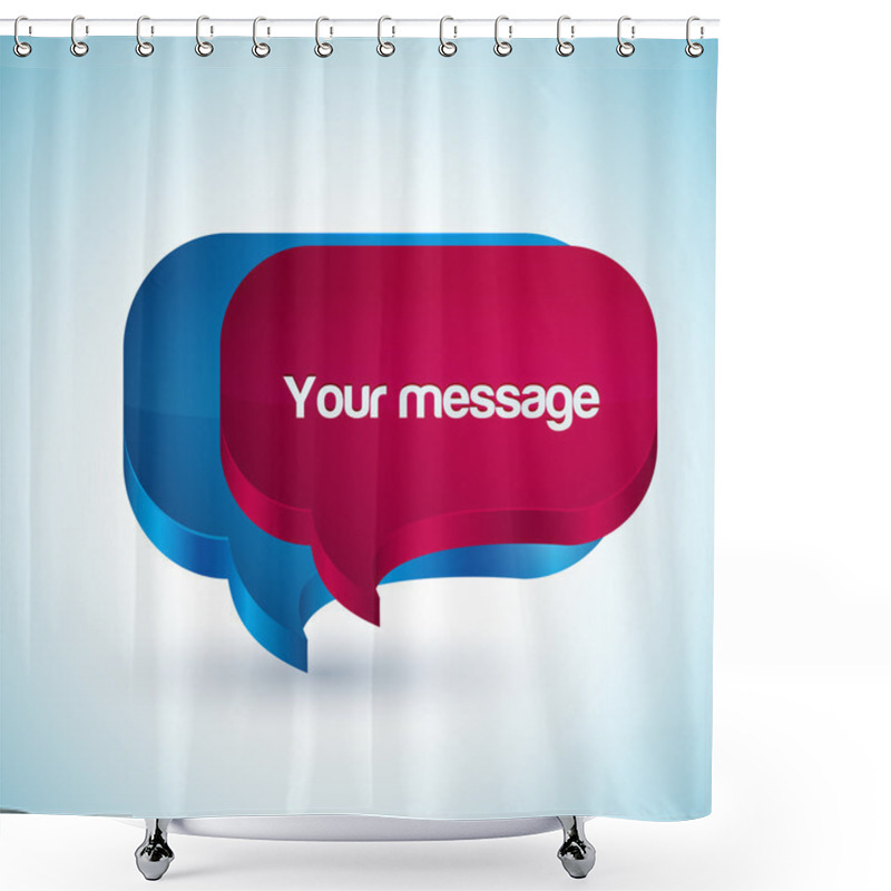 Personality  Scribble Your Message. Vector Illustration.  Shower Curtains