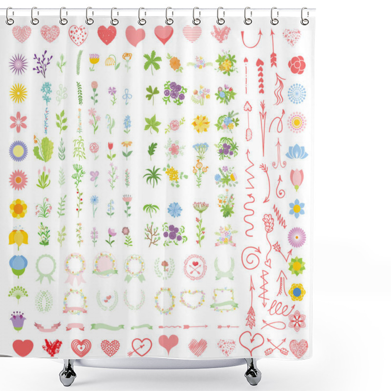 Personality  Wedding Graphic Set Shower Curtains