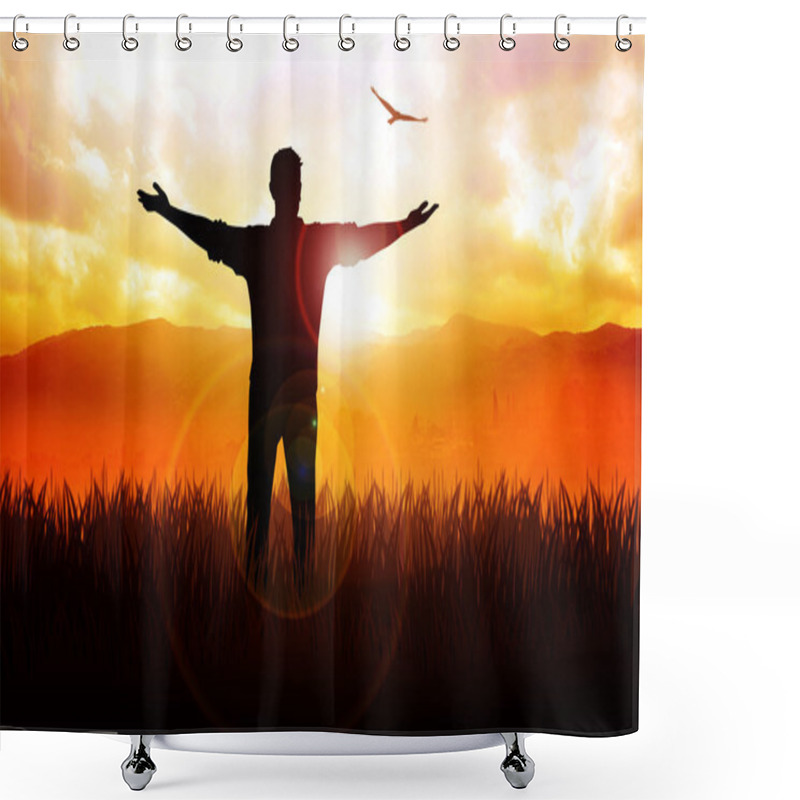 Personality  Freedom Shower Curtains