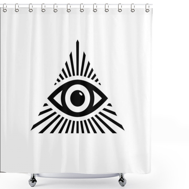 Personality  All Seeing Eye Symbol Shower Curtains