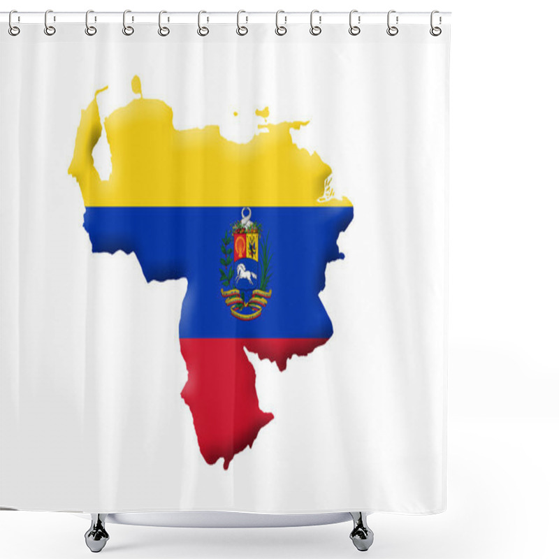 Personality  Bolivarian Republic Of Venezuela Map Shower Curtains