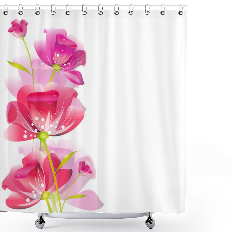 Personality  Floral Design Shower Curtains