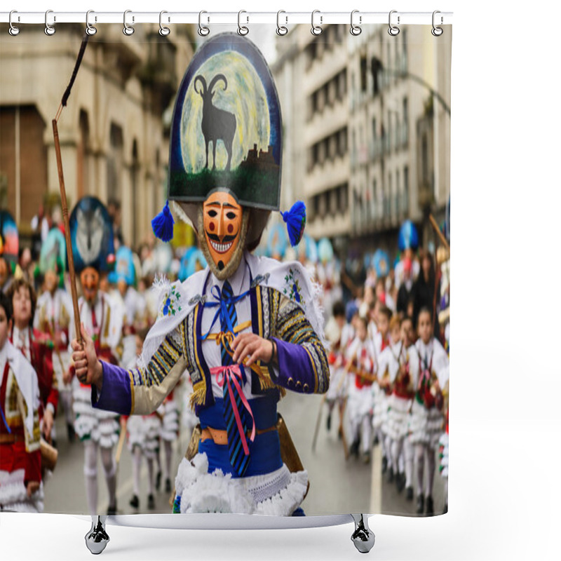 Personality  Participants Of Carnival In Verin, Spain Shower Curtains