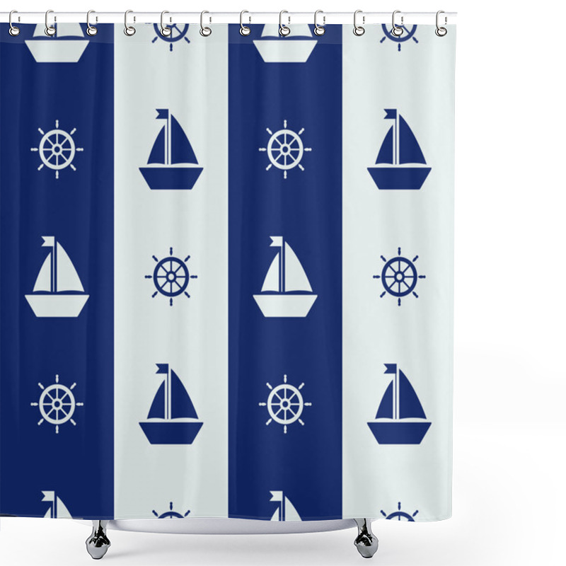 Personality  Maritime Mood Pattern Shower Curtains