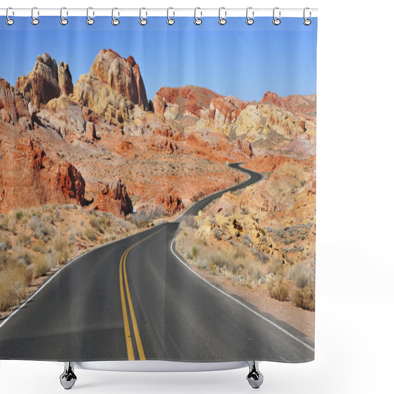 Personality  Red Rock Landscape, Southwest USA Shower Curtains