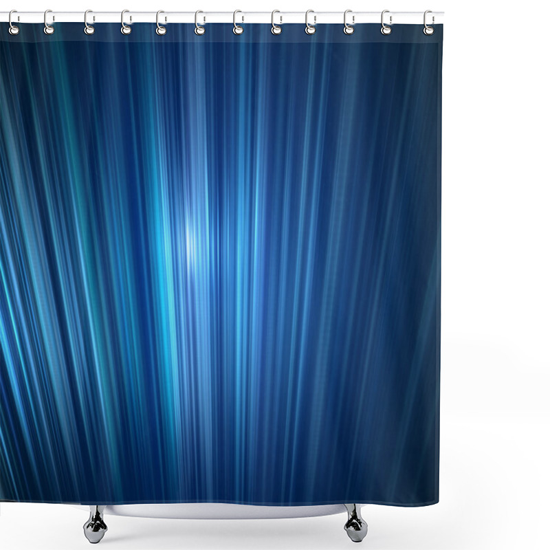 Personality  Abstract Blue Light Ray Background Shower Curtains