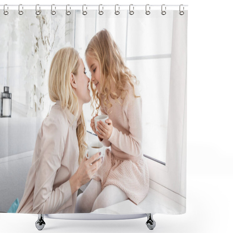 Personality  Mother And Daughter Shower Curtains