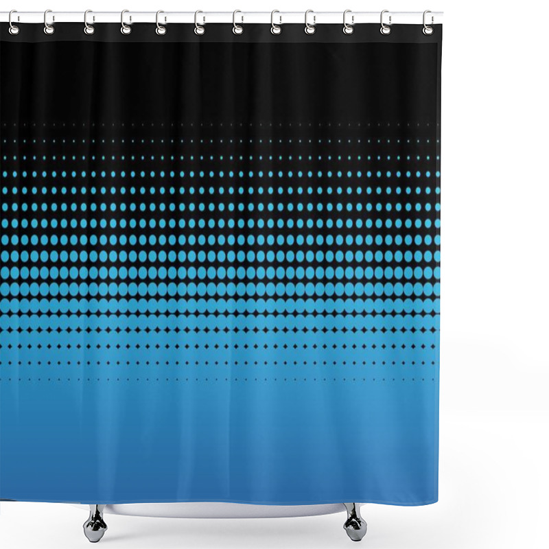 Personality  Background With Transitions Made Of Dots Shower Curtains