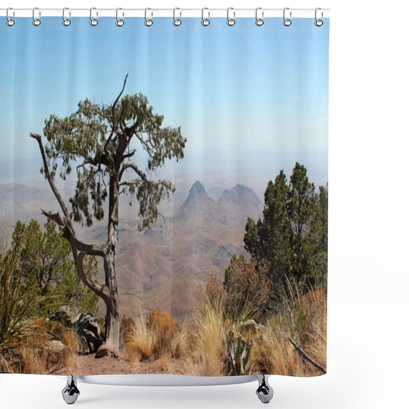 Personality  Beautiful View From South Rim In Big Bend Nationalpark Shower Curtains