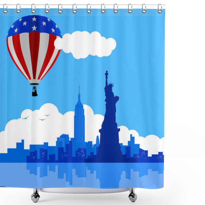 Personality  New York City Skyline Shower Curtains