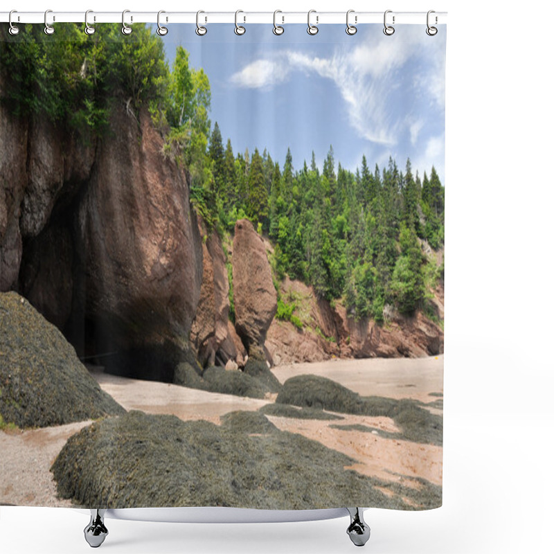 Personality  Hopewell Rocks At Low Tide, Fundy Bay, Canada Shower Curtains