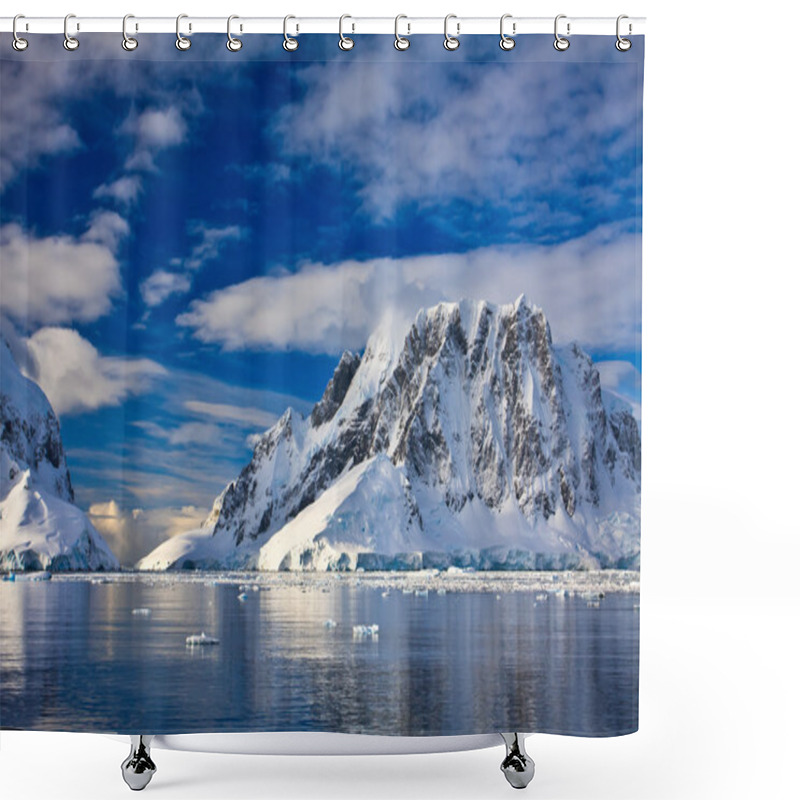 Personality  Snow-capped Mountains In Antarctica Shower Curtains