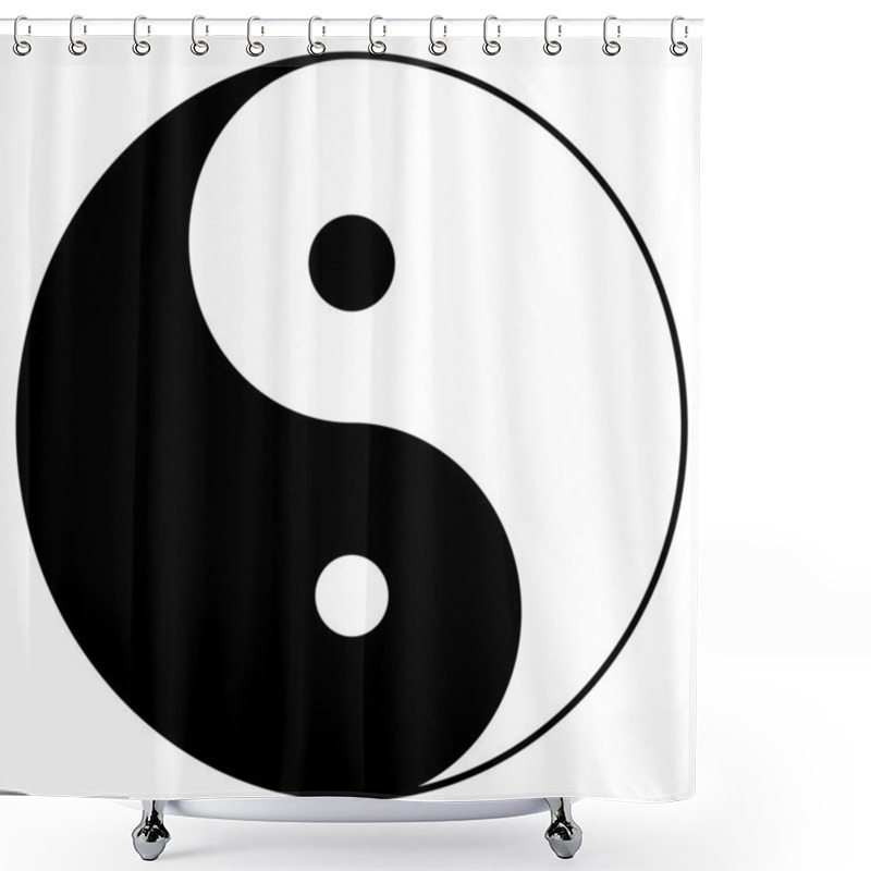 Personality  Yin Yang Shower Curtains