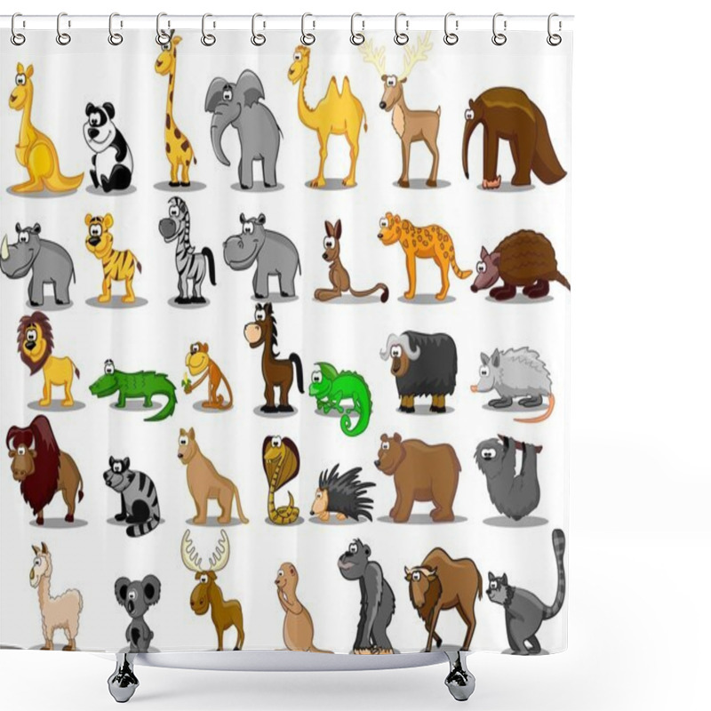 Personality  Extra Large Set Of Animals Shower Curtains