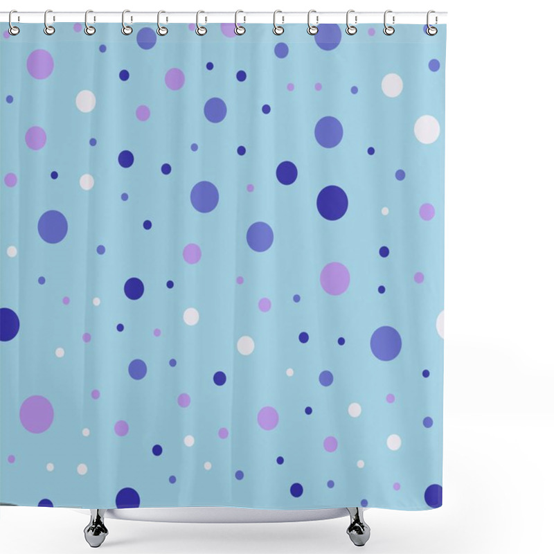 Personality  Colorful Polka Dots Seamless Pattern On Bright 27 Background Rare Classic Colorful Polka Dots Shower Curtains