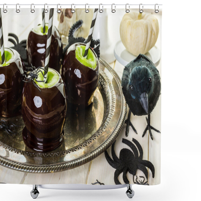 Personality  Candy Apples For Halloween Party Shower Curtains