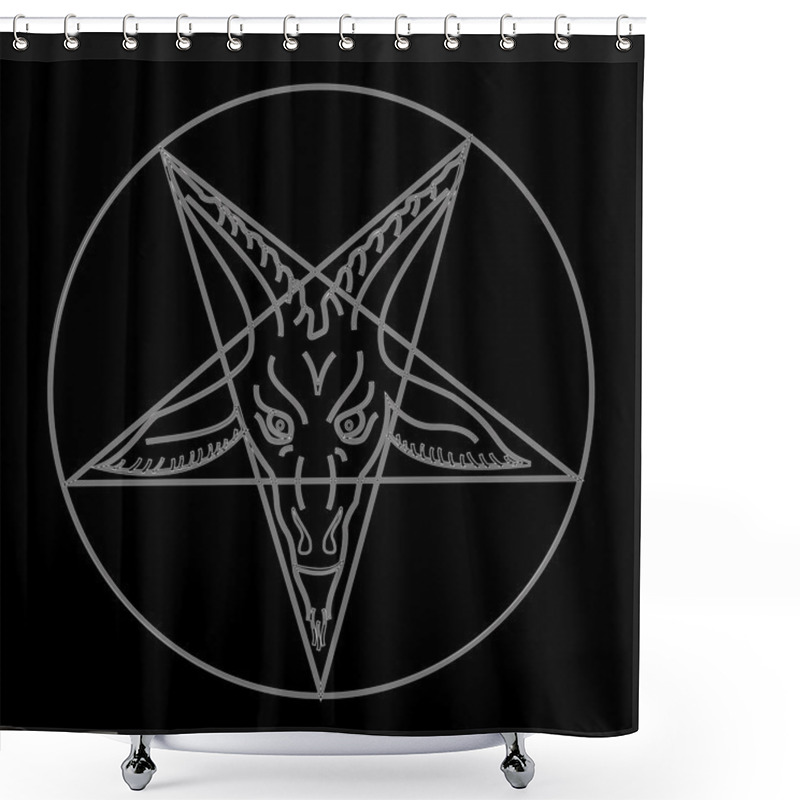 Personality  The Sigil Of Baphomet Shower Curtains