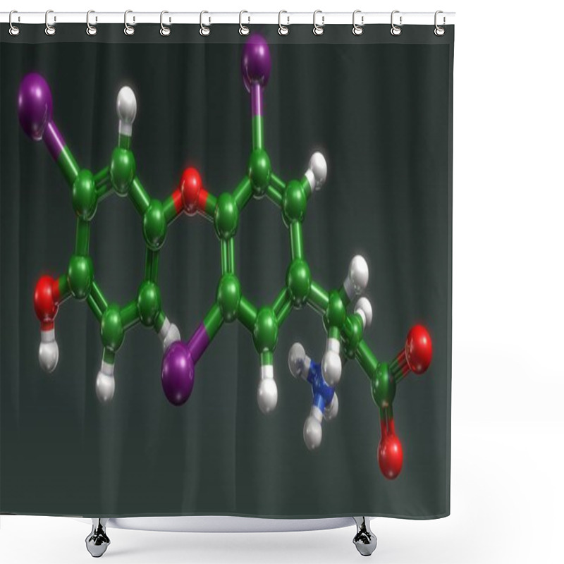 Personality  Triiodothyronine Hormone Structure Shower Curtains