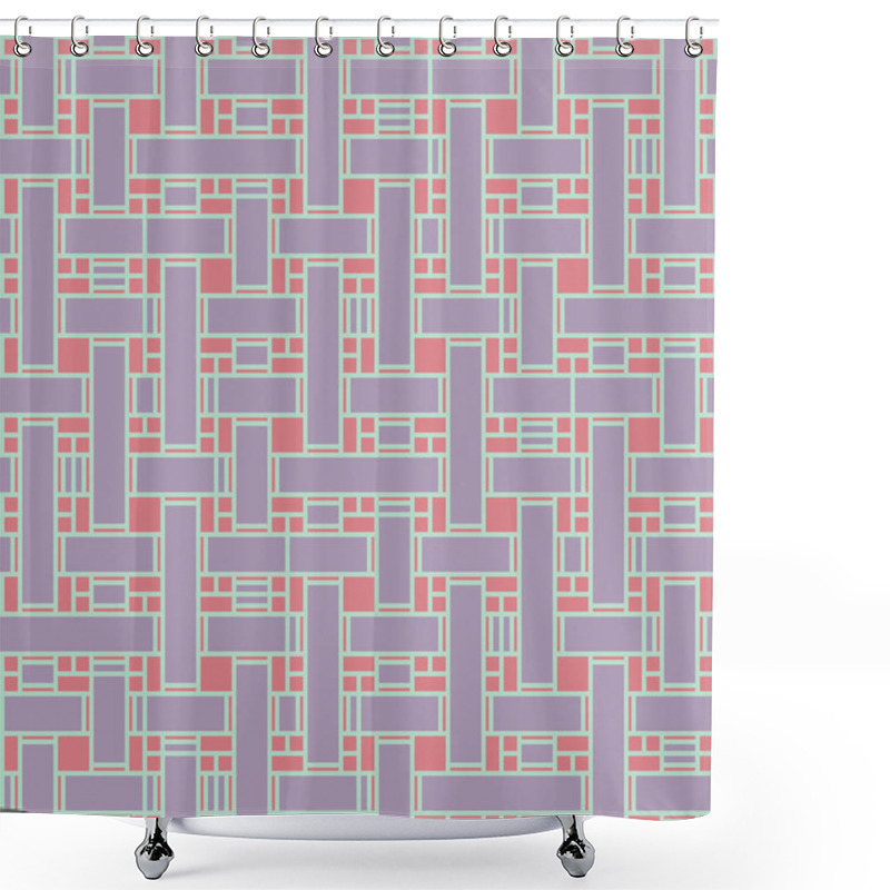 Personality  Seamless Geometric Pattern Shower Curtains