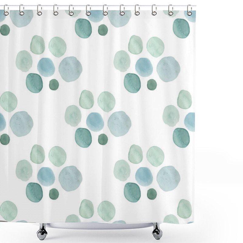 Personality  Pattern With Polka Dots Shower Curtains