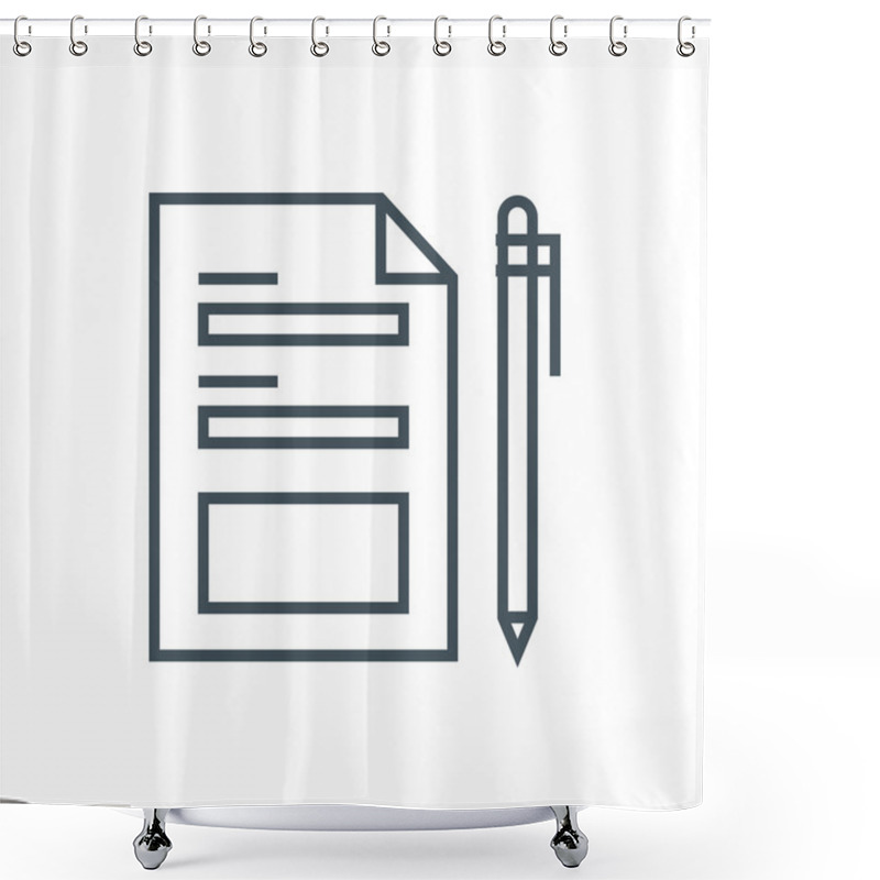 Personality  Contact Form Icon Shower Curtains