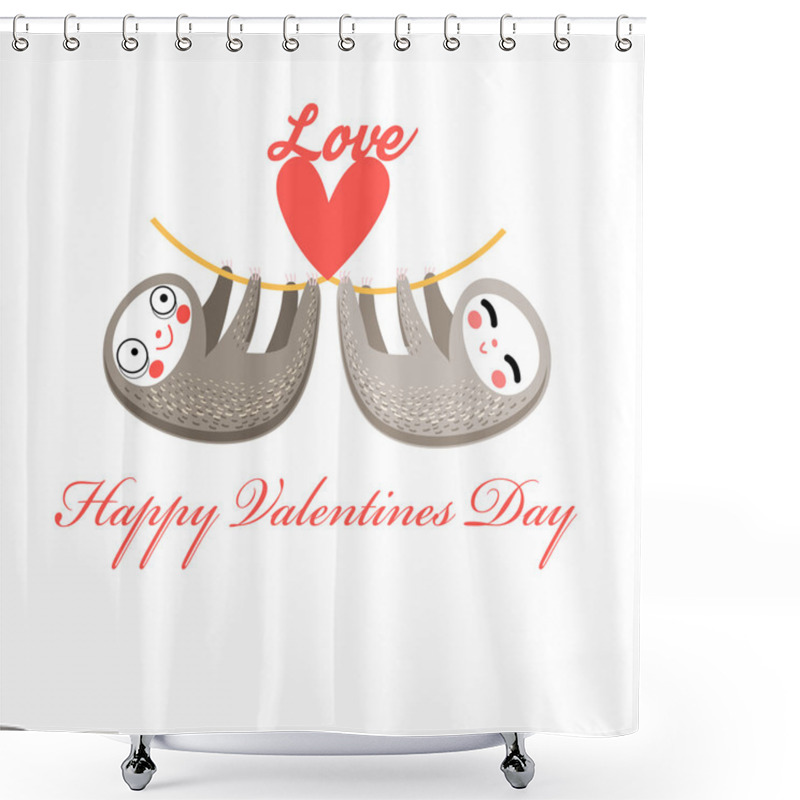 Personality  Lovers Funny Sloth Shower Curtains