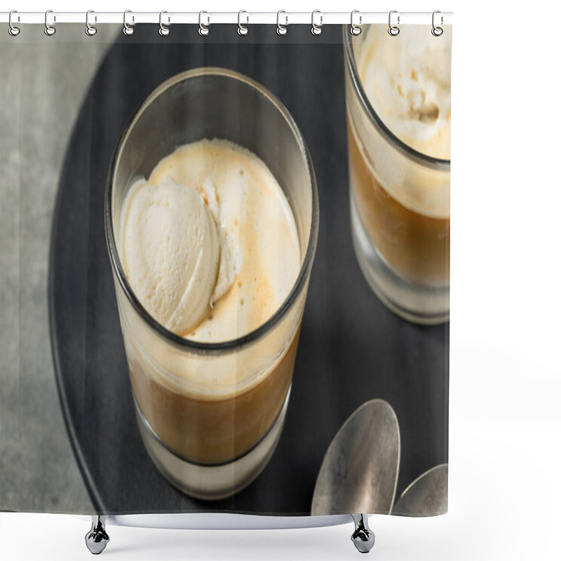 Personality  Homemade Affogato Coffee Ice Cream Ready To Eat Shower Curtains