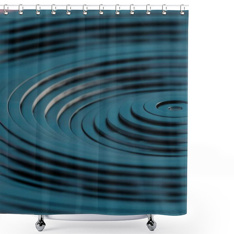 Personality  Rhythmic Depths: An Exploration Of Dynamic Circular Layers Shower Curtains