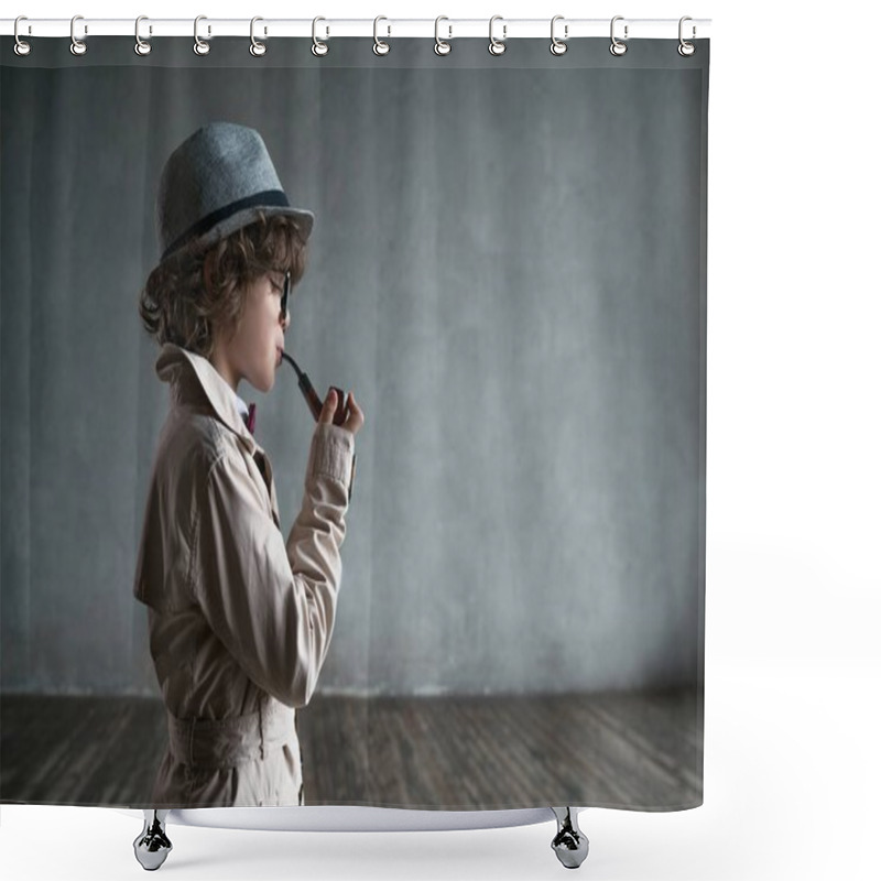 Personality  Sherlock In Studio Shower Curtains