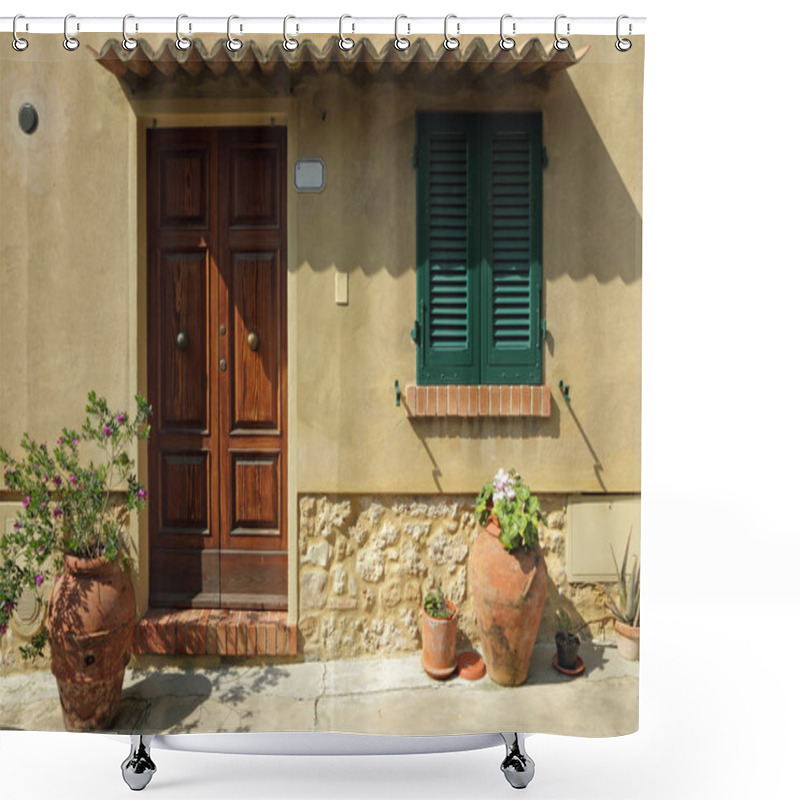 Personality  Doorway To The Tuscan House Shower Curtains