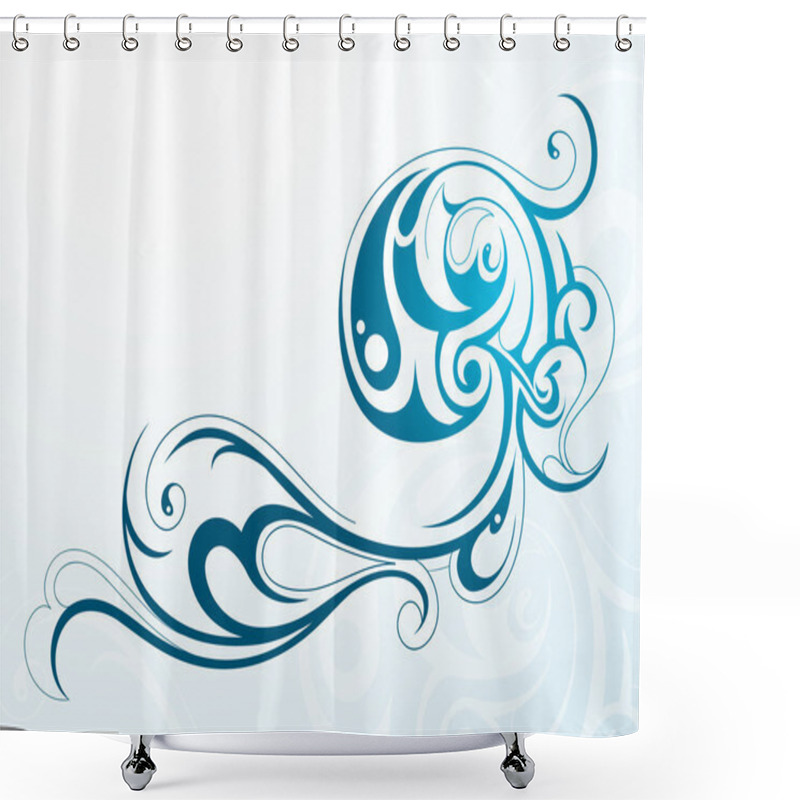 Personality  Water Splash Shower Curtains