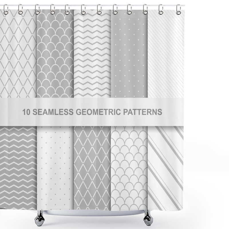 Personality  Modern Geometric Decorative  Patterns Shower Curtains