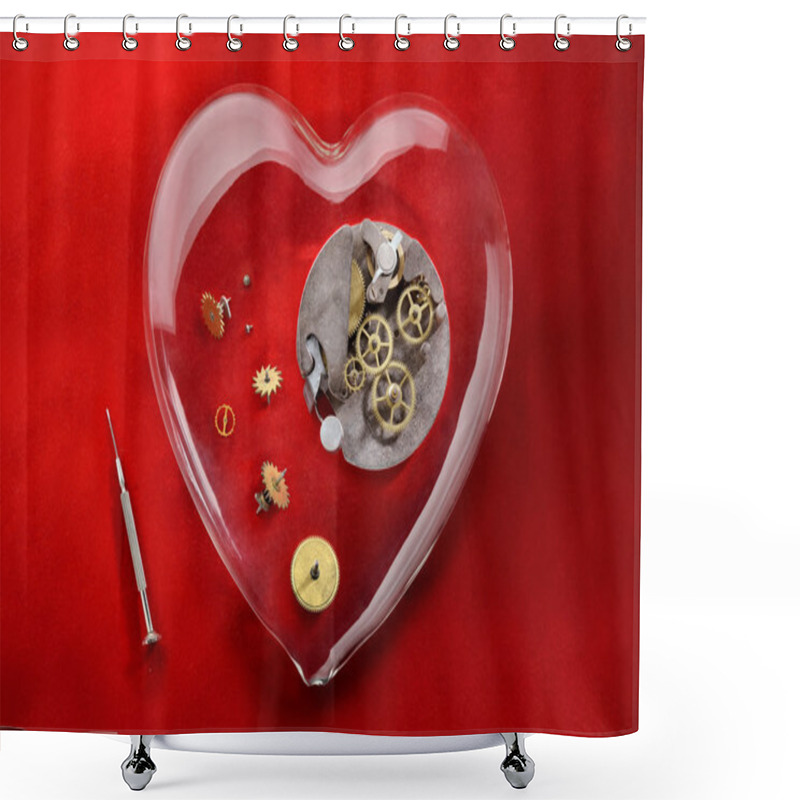 Personality  Broken Heart Shower Curtains