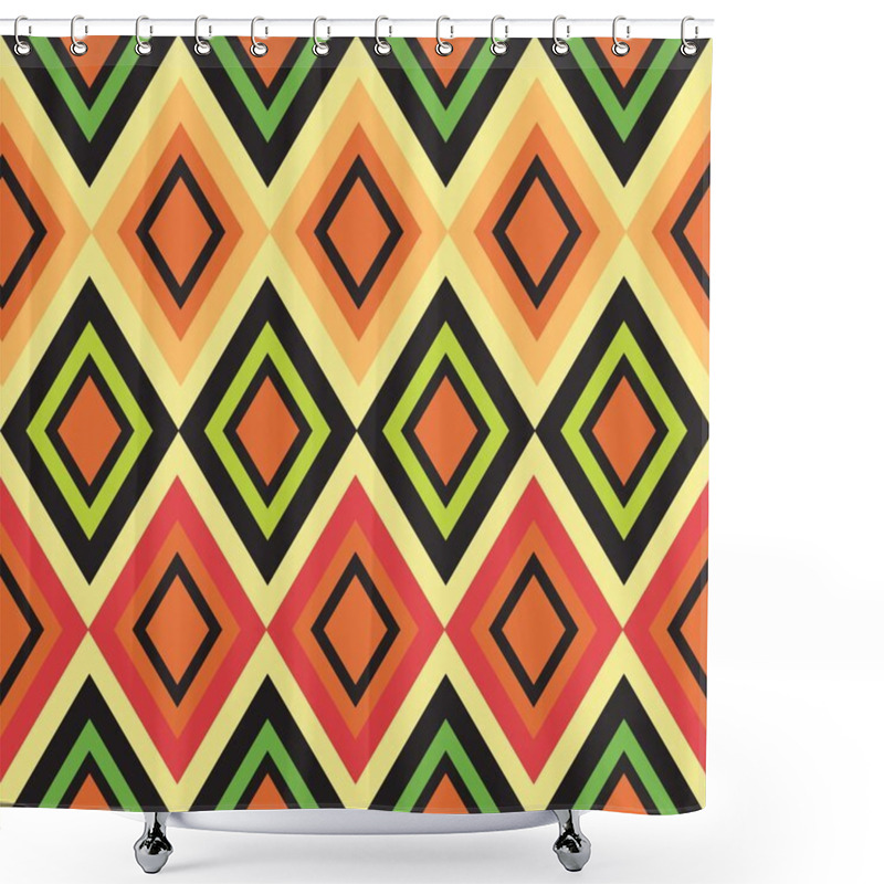 Personality  Seamless Geometrical Pattern Shower Curtains