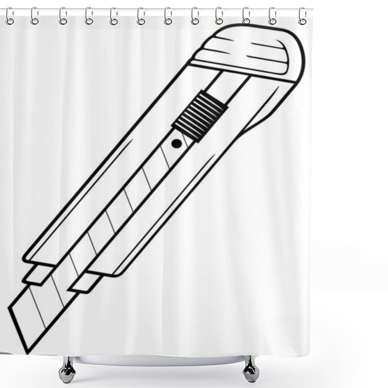 Personality  Cutter Knife Shower Curtains