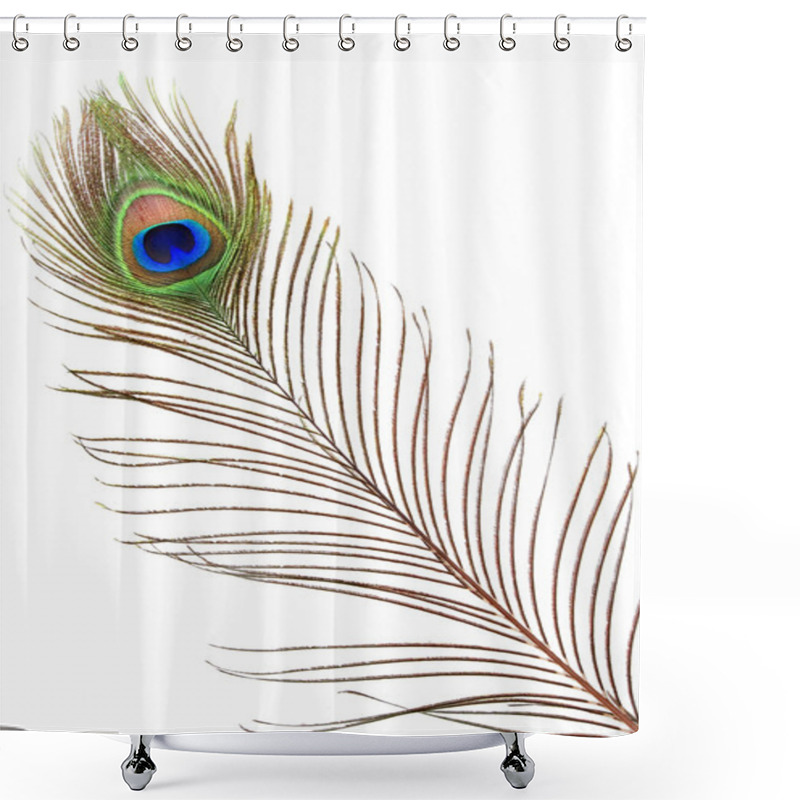 Personality  Detail Of Peacock Feather Eye Shower Curtains