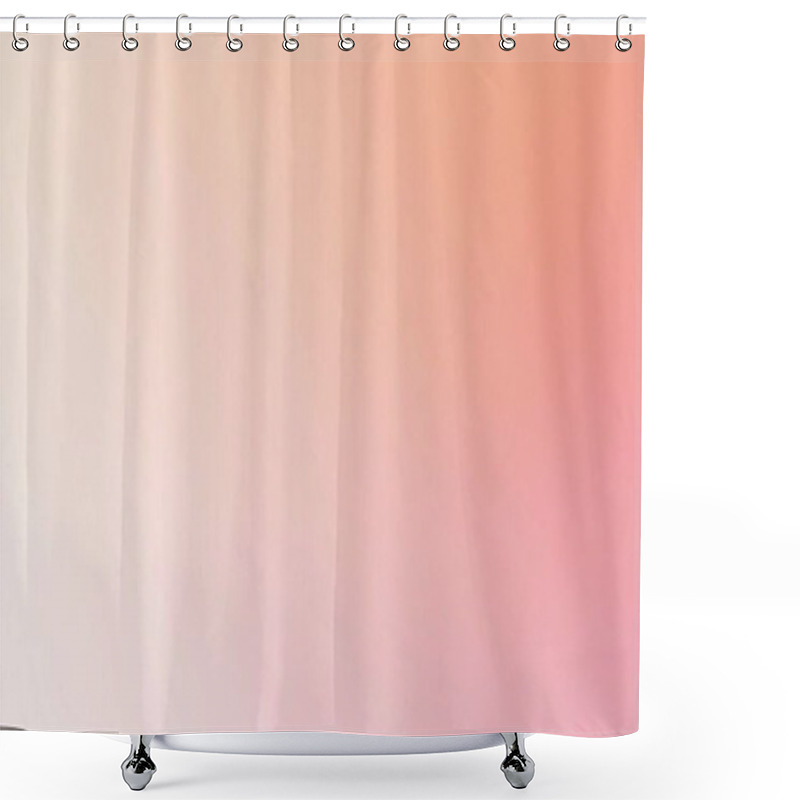 Personality  Soft Pink And Peach Gradient Minimalist Background Shower Curtains