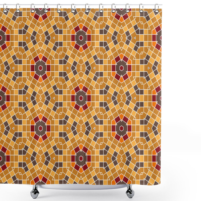 Personality  Vector Seamless Mosaic Ornaments Shower Curtains