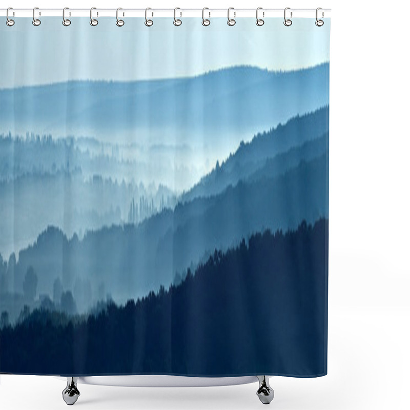 Personality  Misty Horizons Shower Curtains