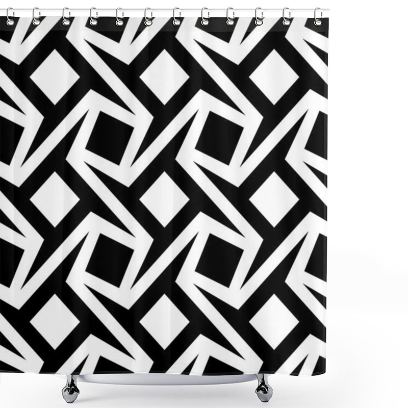 Personality  Geometric Seamless Pattern Shower Curtains