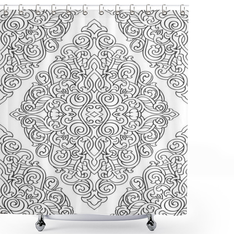 Personality  Abstract Vector Pattern. Shower Curtains