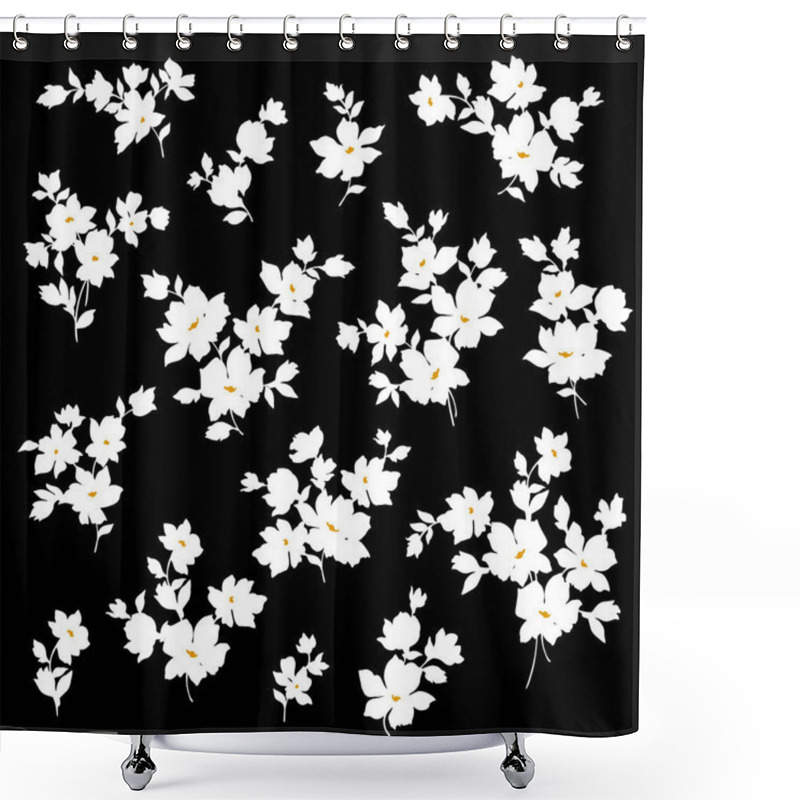 Personality  Beautiful Flower Illustration Material Collection, Shower Curtains