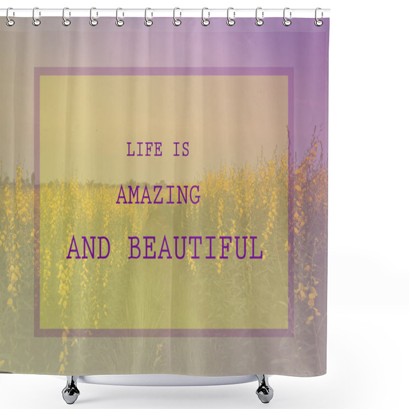 Personality  Inspirational Quote & Motivational Background Shower Curtains