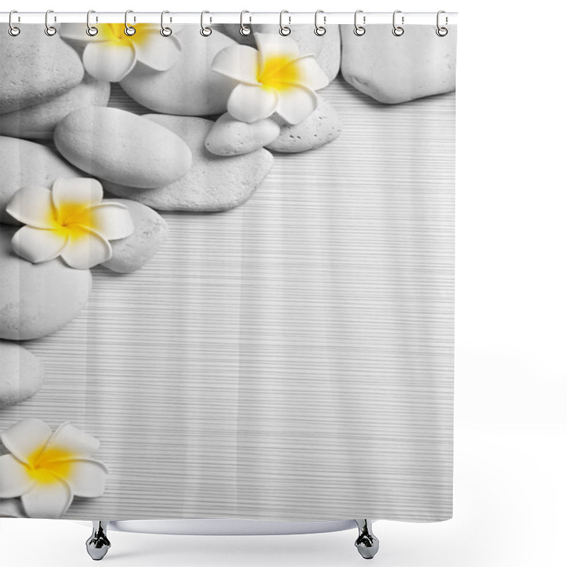 Personality  Beautiful Spa Composition    Shower Curtains